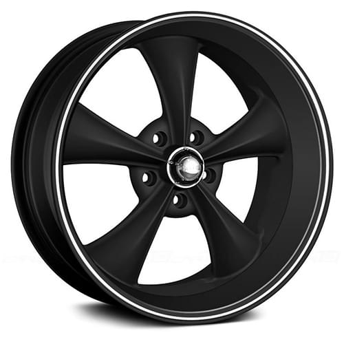 Ridler 695 Matte Black W/ Machined Grooves Photo