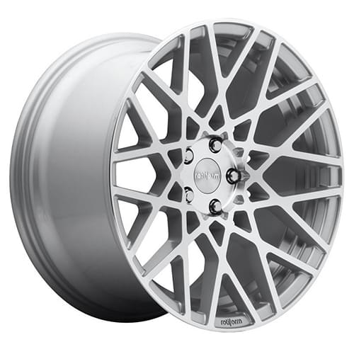 Rotiform BLQ R110 Silver W/ Machined Face - Part Number R1101885F8+35 Rotiform BLQ R110 Silver W/ Machined Face Photo