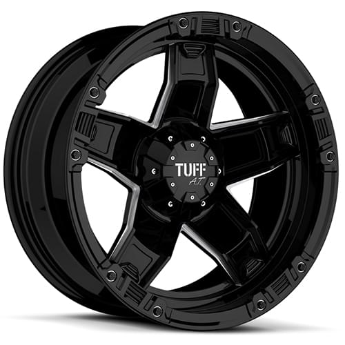 Tuff T10 Gloss Black Milled Photo