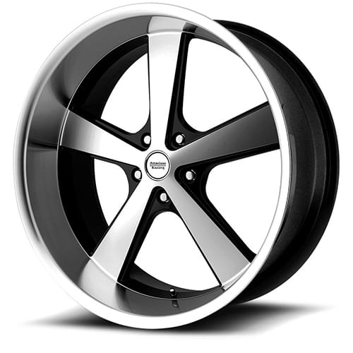 American Racing Nova VN701 Gloss Black W/ Machined Face - Part Number VN70122112318 American Racing Nova VN701 Gloss Black W/ Machined Face Photo
